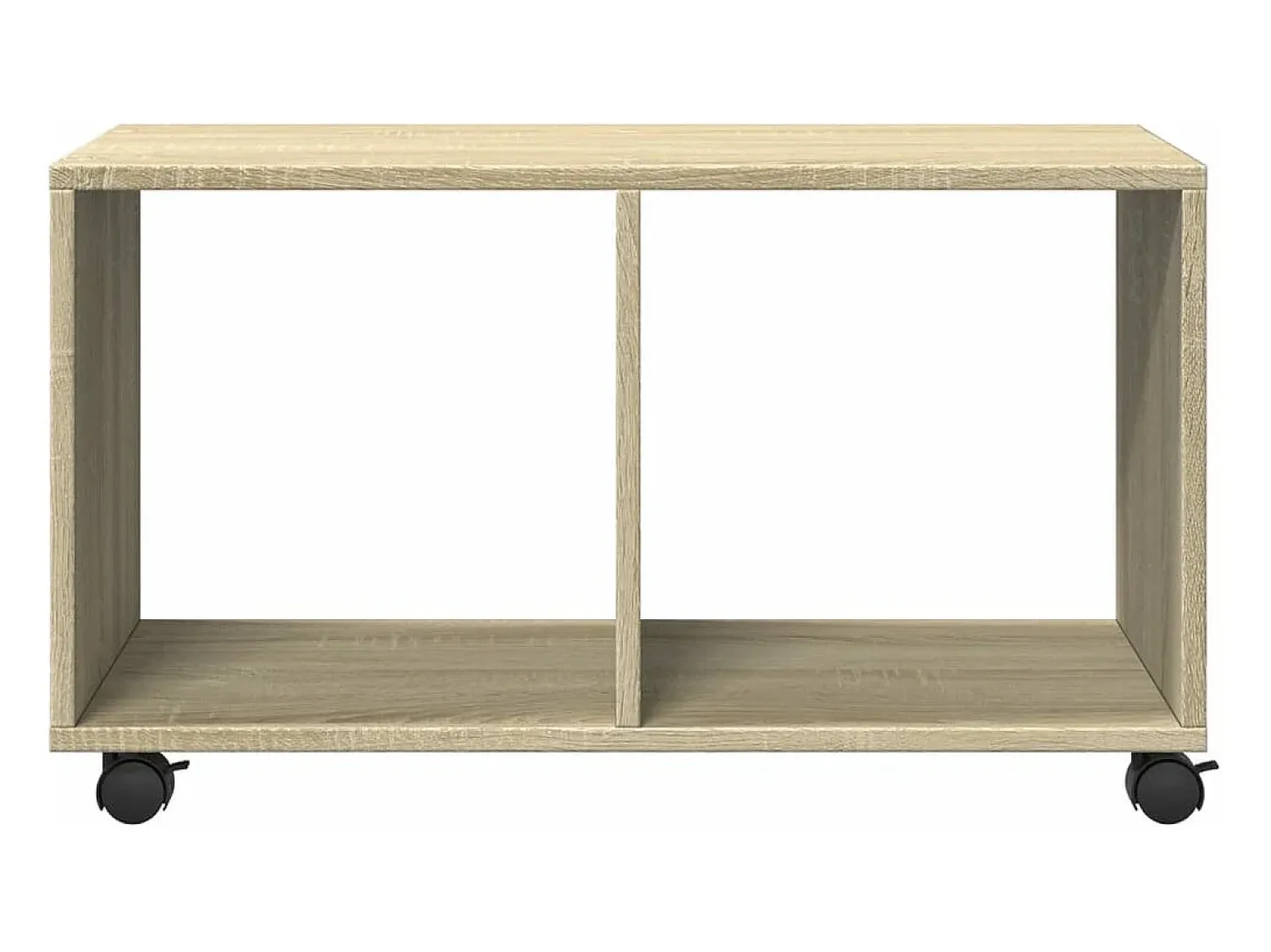 Mesa De Apoio|vidaxl Móvel com rodas 72x33x42,5 cm deriv. de madeira carvalho sonoma Natural claro