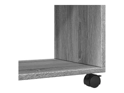 Online vidaxl Móvel com rodas 72x33x42,5 cm derivados de madeira cinza sonoma Cinzento