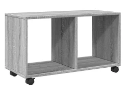 Online vidaxl Móvel com rodas 72x33x42,5 cm derivados de madeira cinza sonoma Cinzento