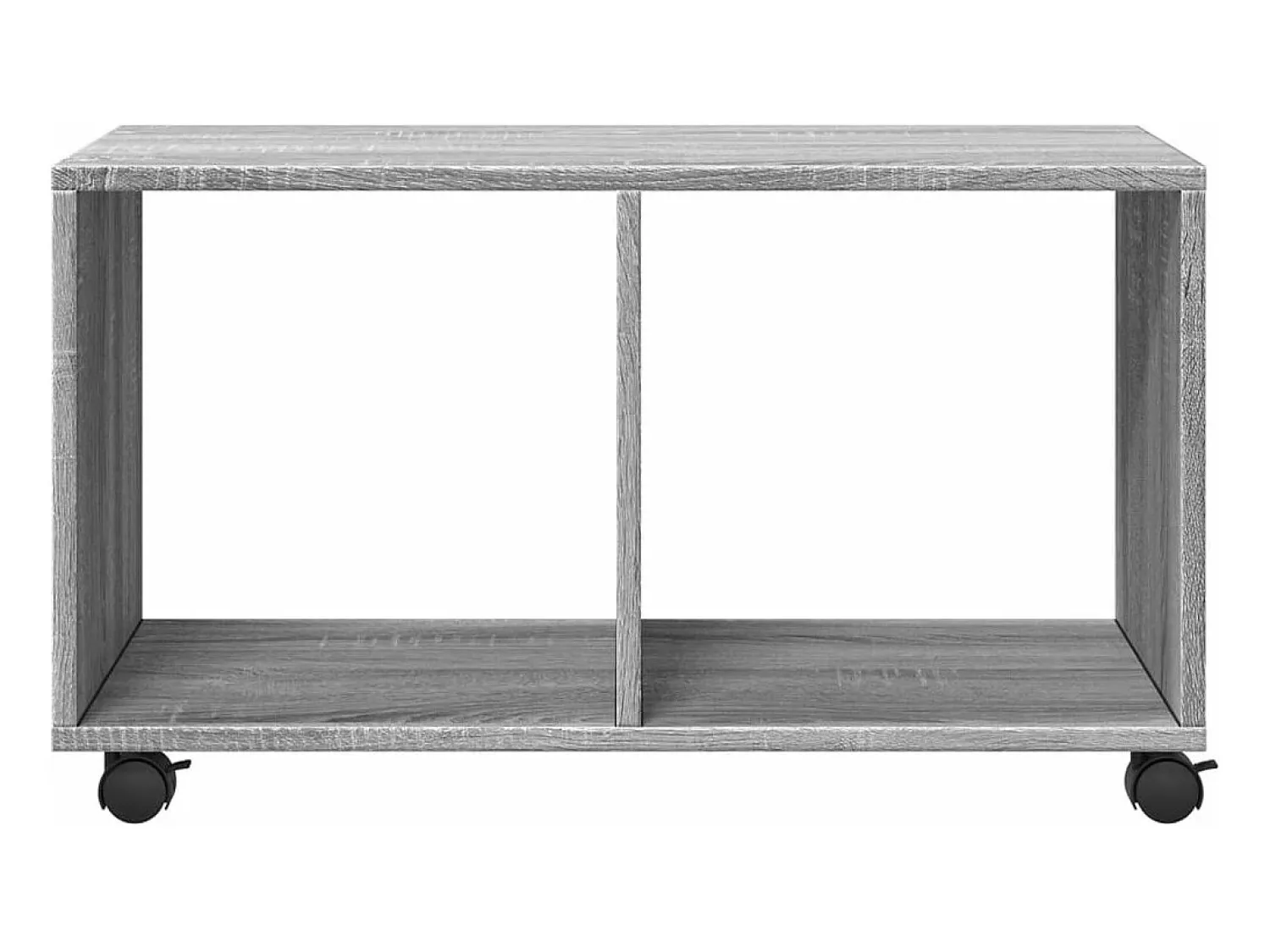 Online vidaxl Móvel com rodas 72x33x42,5 cm derivados de madeira cinza sonoma Cinzento