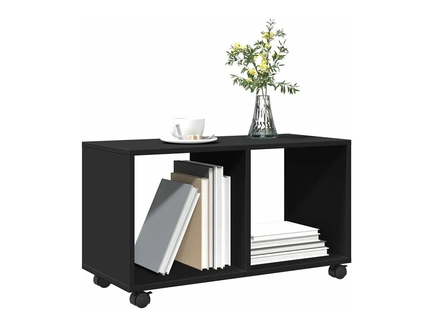 vidaxl Móvel com rodas 72x33x42,5 cm derivados de madeira^ Mesa De Apoio