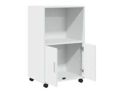 Prateleira*vidaxl Móvel com rodas 55x40x91 cm derivados de madeira Branco