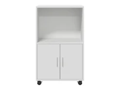 Prateleira*vidaxl Móvel com rodas 55x40x91 cm derivados de madeira Branco
