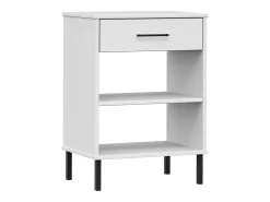 Móvel consola c/ pernas de metal pinho maciço OSLO PT514600 Branco