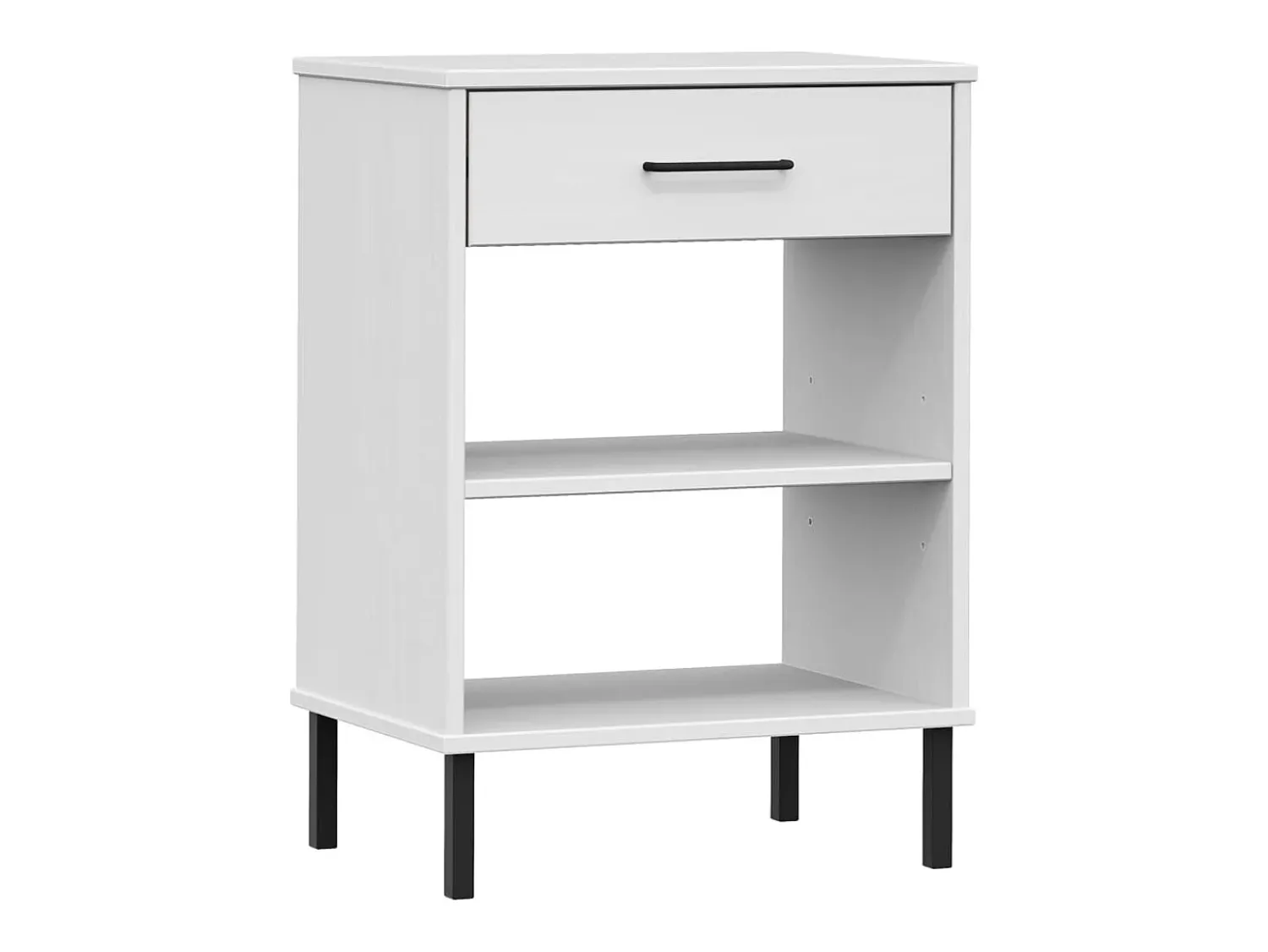 Móvel consola c/ pernas de metal pinho maciço OSLO PT514600 Branco