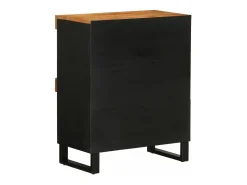 vidaxl Móvel de apoio 60x33x75 cm madeira de acácia maciça Natural claro