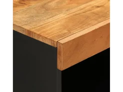 vidaxl Móvel de apoio 60x33x75 cm madeira de acácia maciça Natural claro