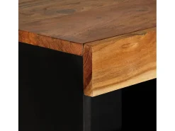 Biblioteca*vidaxl Móvel de apoio 85x33x107 cm madeira de acácia maciça Natural claro