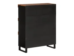 Biblioteca*vidaxl Móvel de apoio 85x33x107 cm madeira de acácia maciça Natural claro