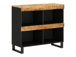 Online vidaxl Móvel de apoio 85x33x75 cm madeira de mangueira maciça Natural claro