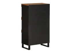 Biblioteca*vidaxl Móvel de apoio 60x33x107 cm madeira de acácia maciça Natural claro