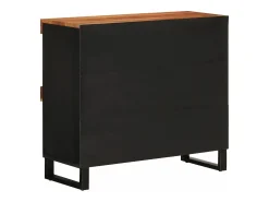 vidaxl Móvel de apoio 85x33x75 cm madeira de acácia maciça^ Biblioteca