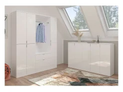 Discount Meublorama Móvel de Armazenamento BODITE – 1 porta – laqueado – Compacto e moderno Branco