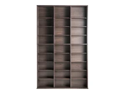 Best Móvel de Armazenamento Multimídia SucceBuy em 9 Níveis, Prateleira DVD Ajustável para 756 CD, Expresso Castanho chocolate