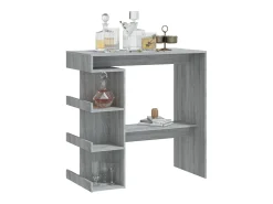 Móvel De Bar* Móvel de bar c/ prateleiras 100x50x101,5cm carvalho sonoma cinza PT899927 Cinzento