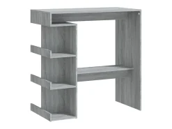 Móvel De Bar* Móvel de bar c/ prateleiras 100x50x101,5cm carvalho sonoma cinza PT899927 Cinzento