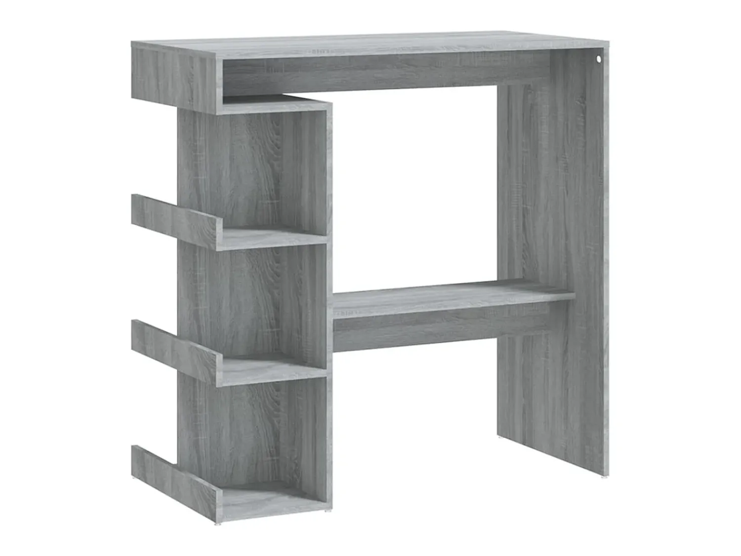 Móvel De Bar* Móvel de bar c/ prateleiras 100x50x101,5cm carvalho sonoma cinza PT899927 Cinzento