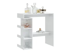 Móvel De Bar| Móvel de bar c/ prateleiras 100x50x101,5 cm brilhante PT107051 Branco