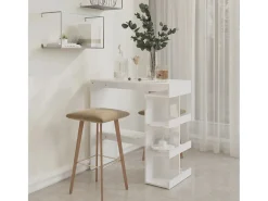 Móvel De Bar| Móvel de bar c/ prateleiras 100x50x101,5 cm brilhante PT107051 Branco