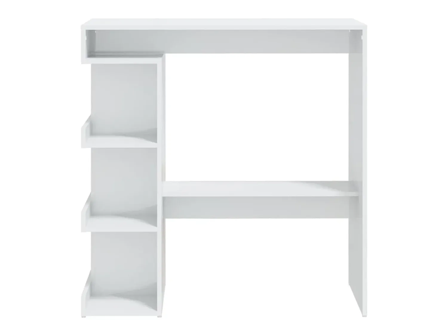Móvel De Bar| Móvel de bar c/ prateleiras 100x50x101,5 cm brilhante PT107051 Branco