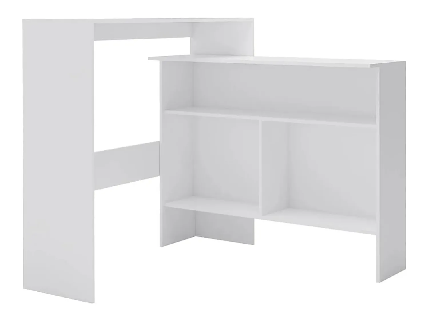 Móvel De Bar| Móvel de bar com 2 tampos 130x40x120 cm PT589022 Branco