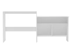 Móvel De Bar| Móvel de bar com 2 tampos 130x40x120 cm PT589022 Branco