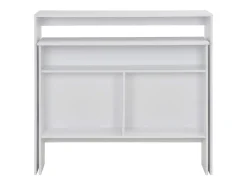 Móvel De Bar| Móvel de bar com 2 tampos 130x40x120 cm PT589022 Branco