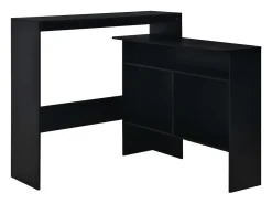 Móvel De Bar| Móvel de bar com 2 tampos 130x40x120 cm PT126585 Preto