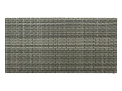 Móvel De Bar| Móvel de bar com prateleiras 120x60x110 cm vime PE PT169507 Cinzento