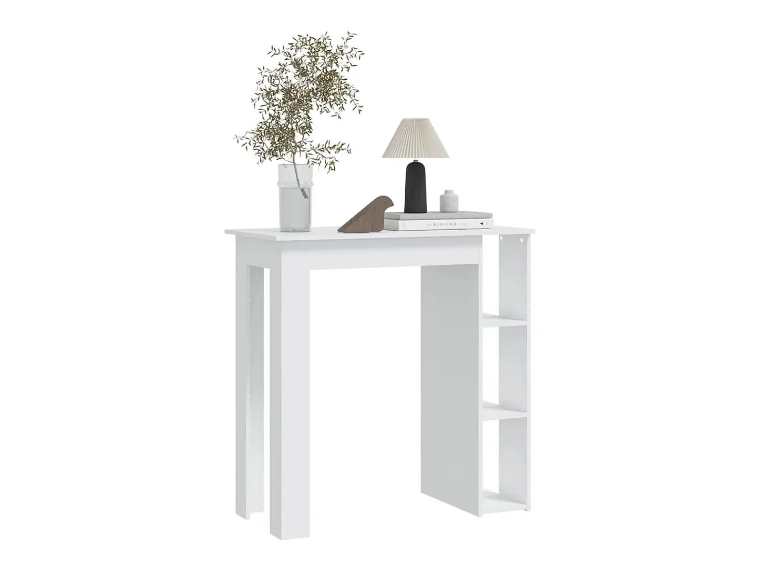 Outlet Móvel de bar com prateleiras derivados de madeira PT891228 Branco