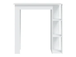 Outlet Móvel de bar com prateleiras derivados de madeira PT891228 Branco