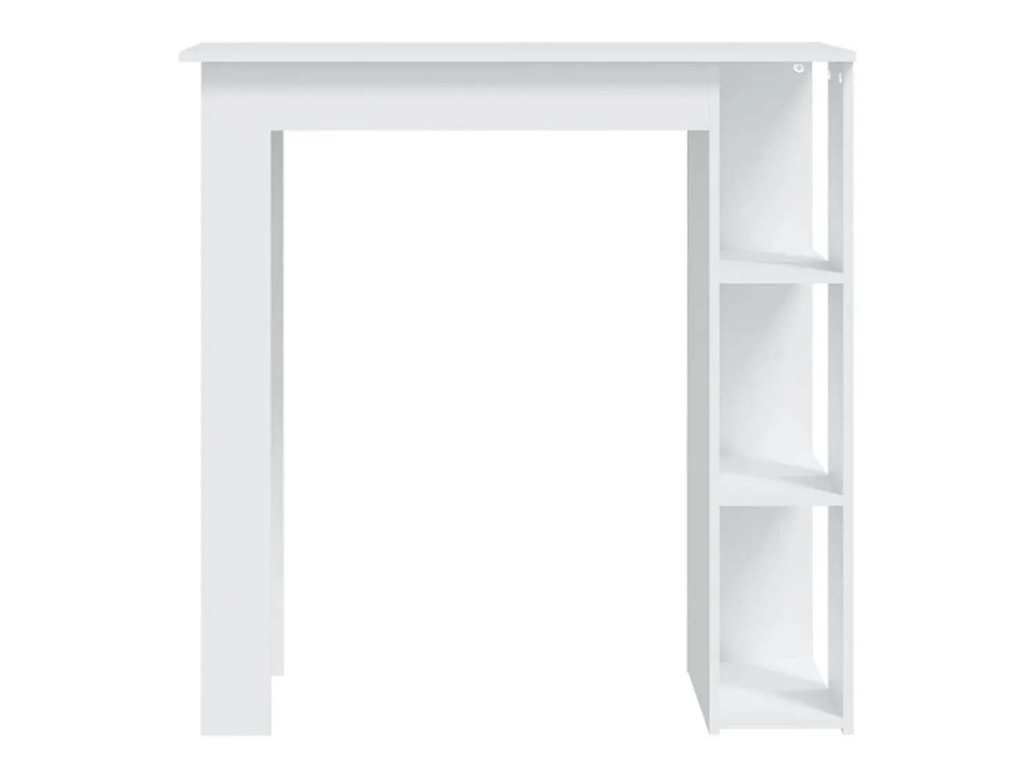 Outlet Móvel de bar com prateleiras derivados de madeira PT891228 Branco
