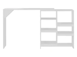 Discount Móvel de bar com prateleira movível 138x39x110 cm PT821582 Branco