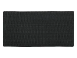 Móvel De Bar| Móvel de bar com prateleiras 120x60x110 cm vime PE PT439407 Preto