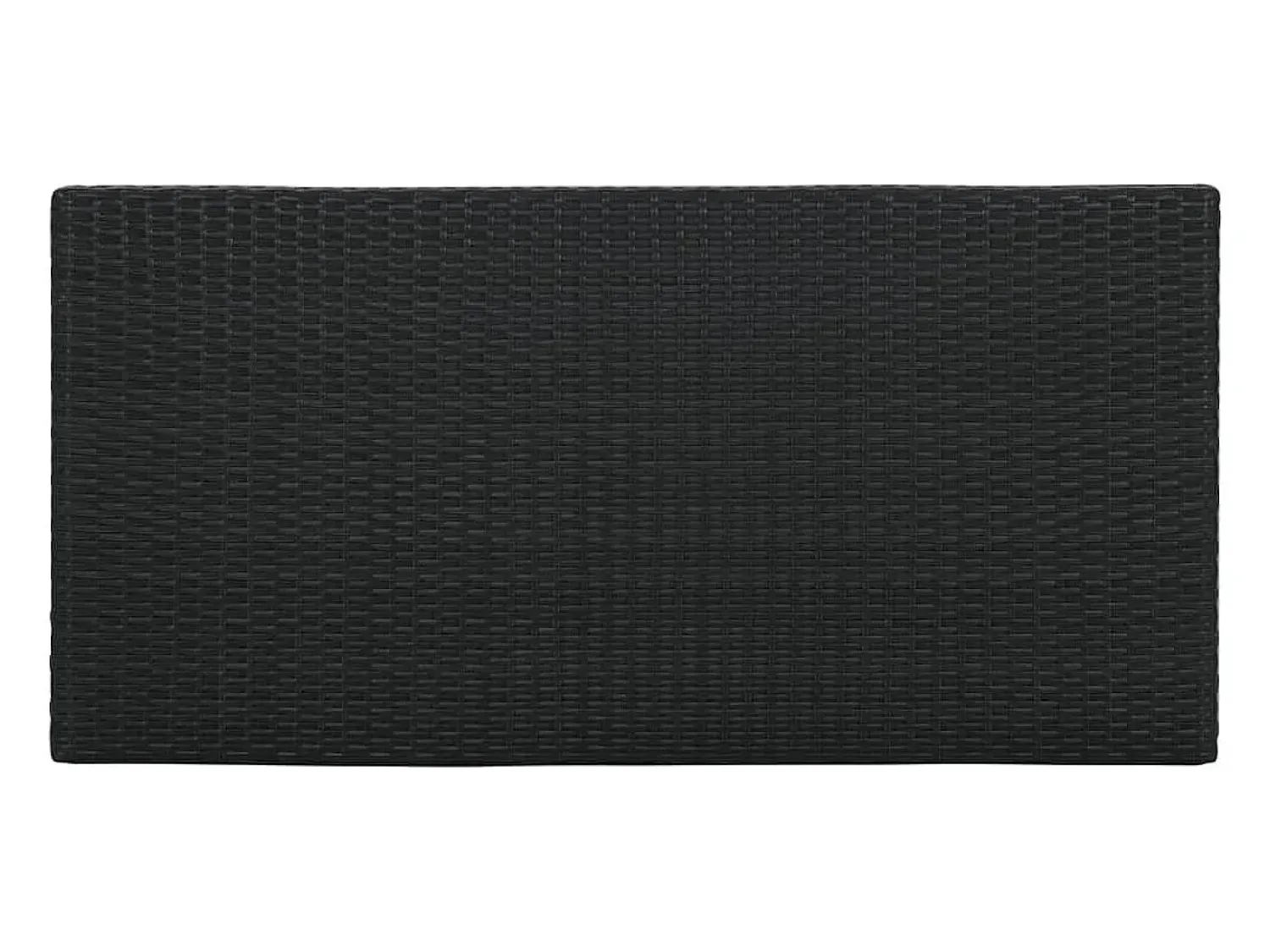 Móvel De Bar| Móvel de bar com prateleiras 120x60x110 cm vime PE PT439407 Preto