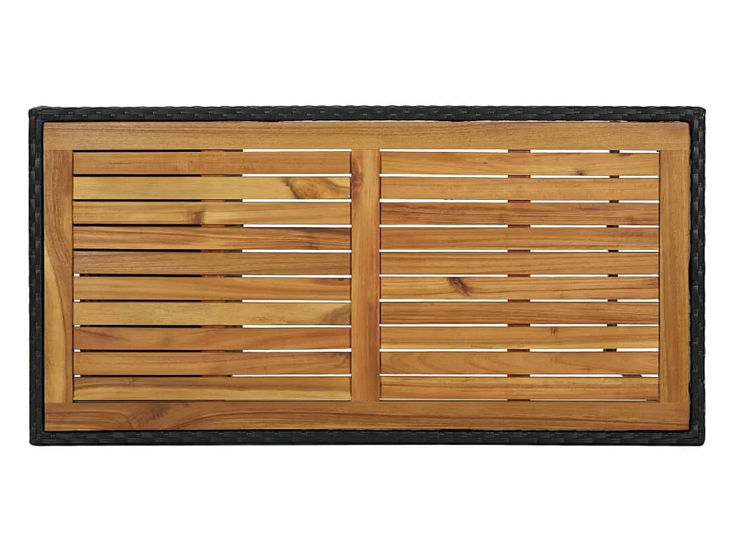 Online Móvel de bar com prateleiras 120x60x110 cm vime PE PT810012 Preto