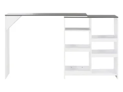 Móvel De Bar* Móvel de bar com prateleira movível 138x39x110 cm PT922594 Branco