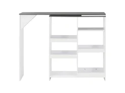 Móvel De Bar* Móvel de bar com prateleira movível 138x39x110 cm PT922594 Branco