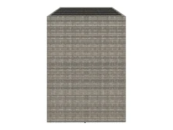 Móvel De Bar* Móvel de bar com tampo de vidro 185x80x110 cm vime PE PT634603 Cinzento