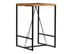 Móvel de bar em madeira recuperada maciça 70x70x106 cm PT732717^ Móvel De Bar