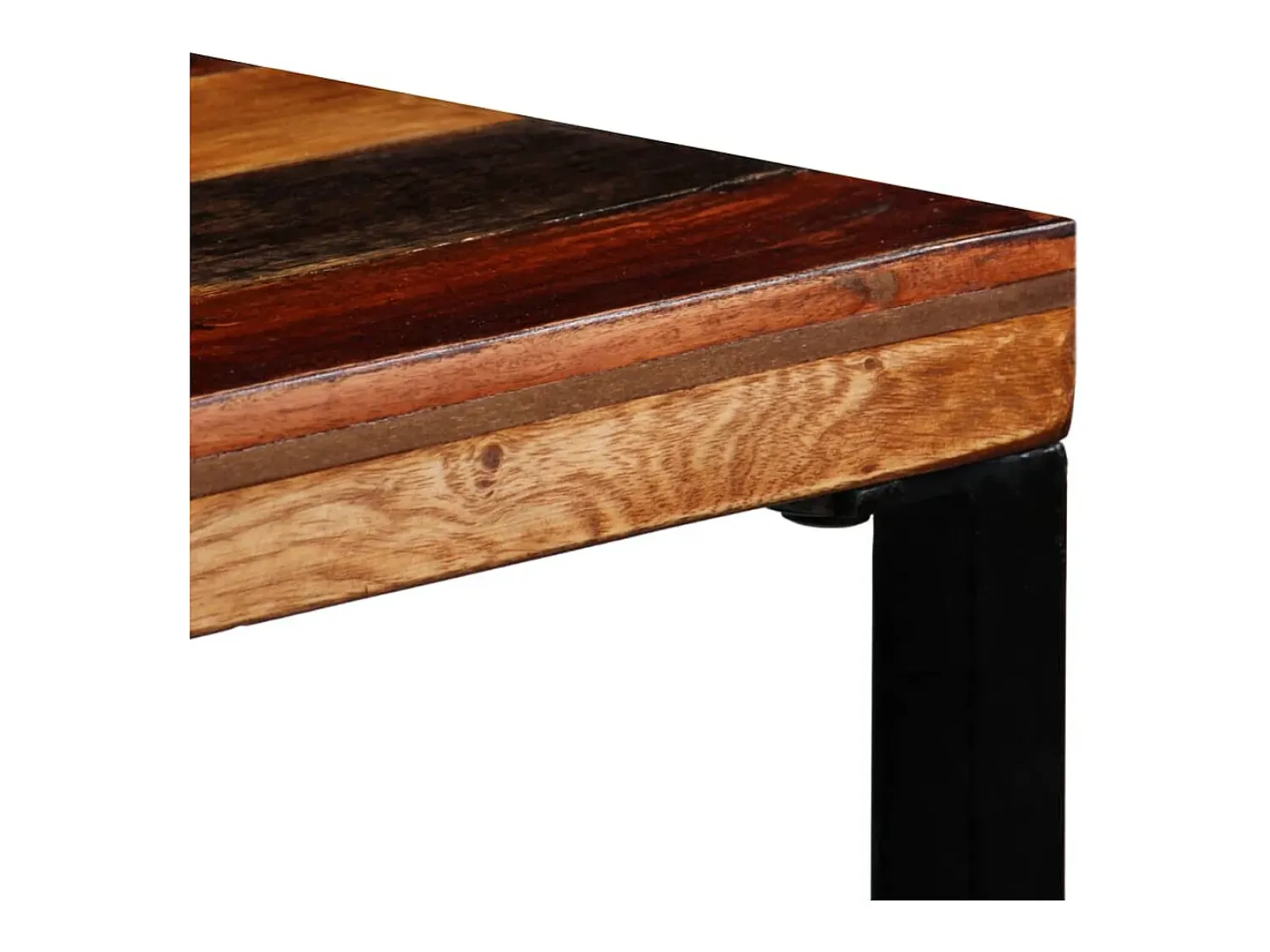 Móvel de bar em madeira recuperada maciça 70x70x106 cm PT732717^ Móvel De Bar
