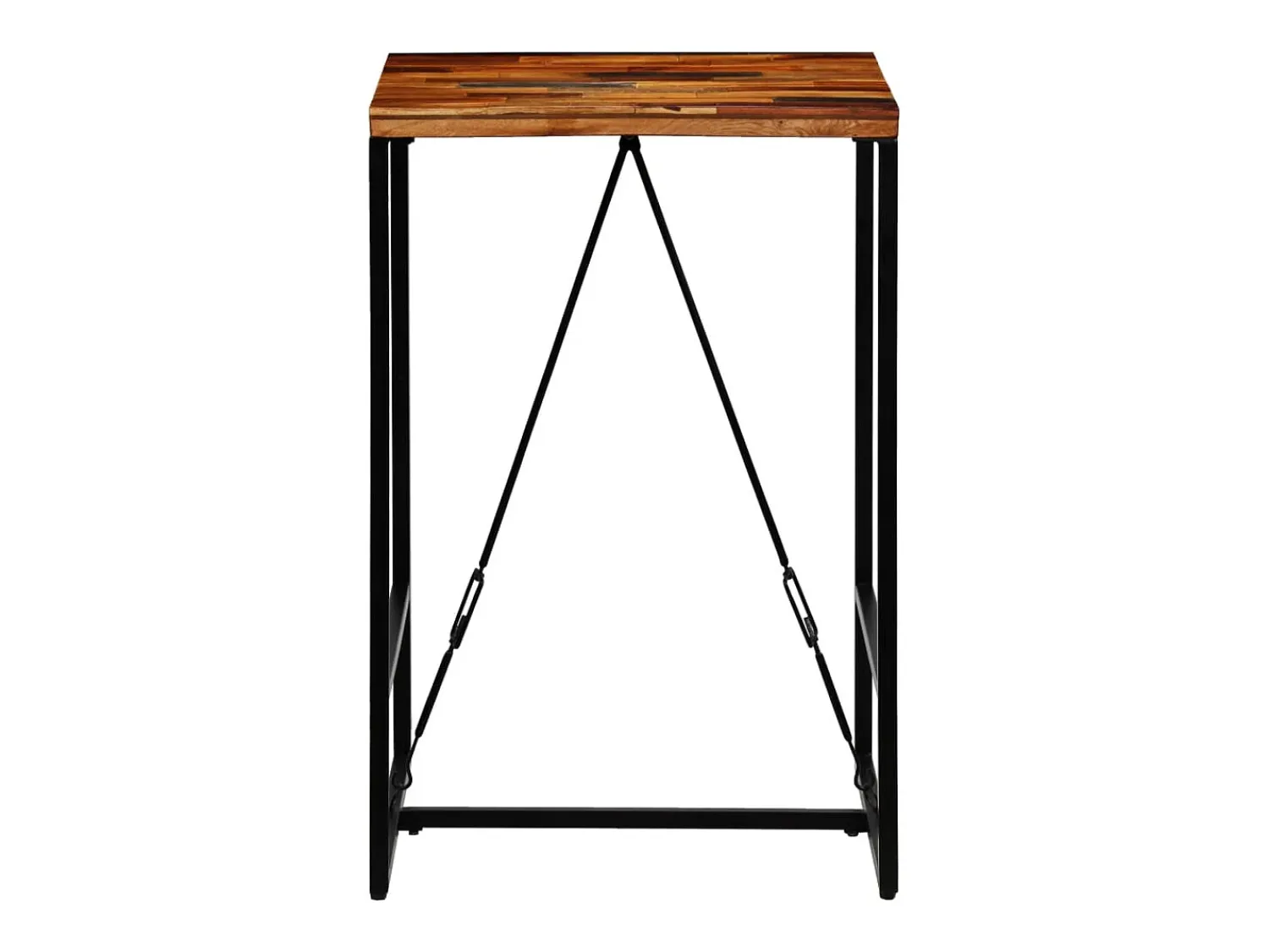 Móvel de bar em madeira recuperada maciça 70x70x106 cm PT732717^ Móvel De Bar