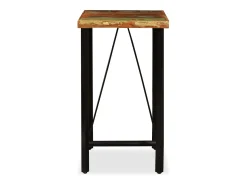 Móvel de bar em madeira recuperada maciça 60x60x107 cm PT694842^ Móvel De Bar