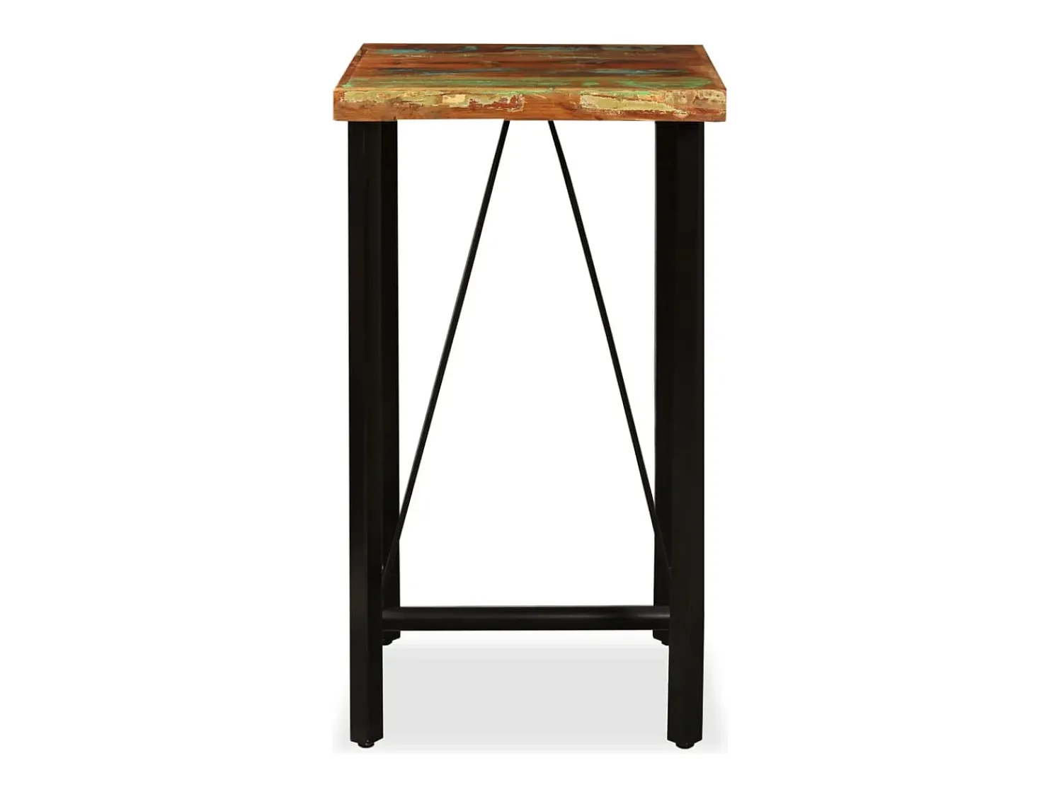 Móvel de bar em madeira recuperada maciça 60x60x107 cm PT694842^ Móvel De Bar