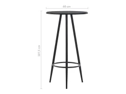 Móvel De Bar| Móvel de bar 60x107,5 cm MDF PT789549 Preto