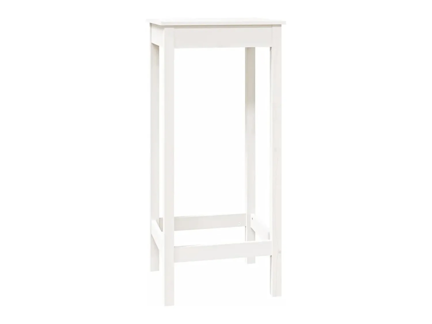 Móvel De Bar* Móvel de bar 50x50x110 cm madeira de pinho maciça PT305420 Branco