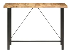 Móvel De Bar| Móvel de bar 150x70x107 cm madeira de mangueira áspera PT579492 Castanho