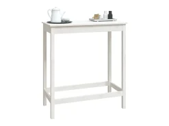 Móvel de bar 100x50x110 cm madeira de pinho maciça PT322790 Branco