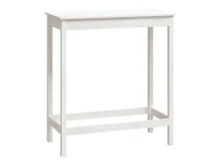 Móvel de bar 100x50x110 cm madeira de pinho maciça PT322790 Branco