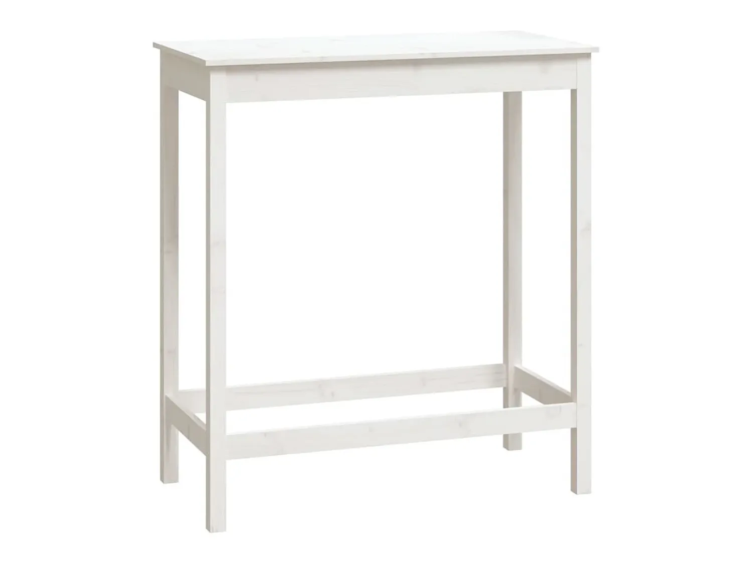 Móvel de bar 100x50x110 cm madeira de pinho maciça PT322790 Branco